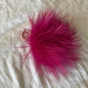 Michael Kors puff ball keychain